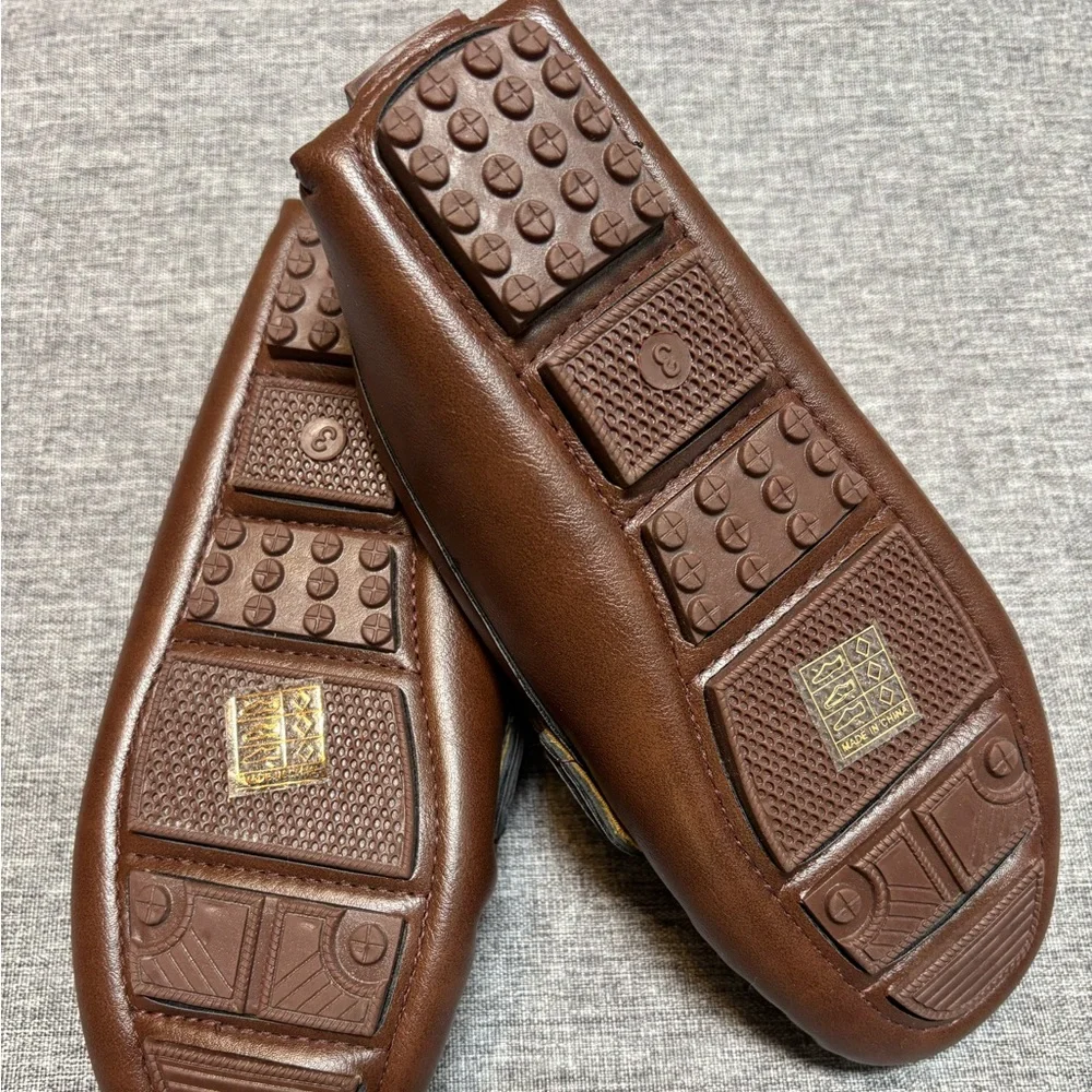 Dress Loafers Casual Moccasin Driver Shoes for Boys and Girls